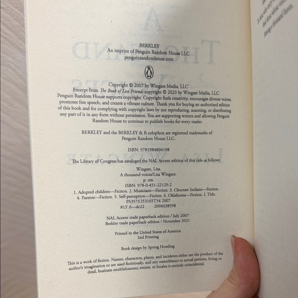 A Thousand Voices by Lisa Wingate Paperback - Picture 7 of 16